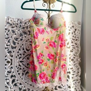 New Victoria’s Secret Sexy Valentines Sleep Slip Dress With Built In Cups 34B